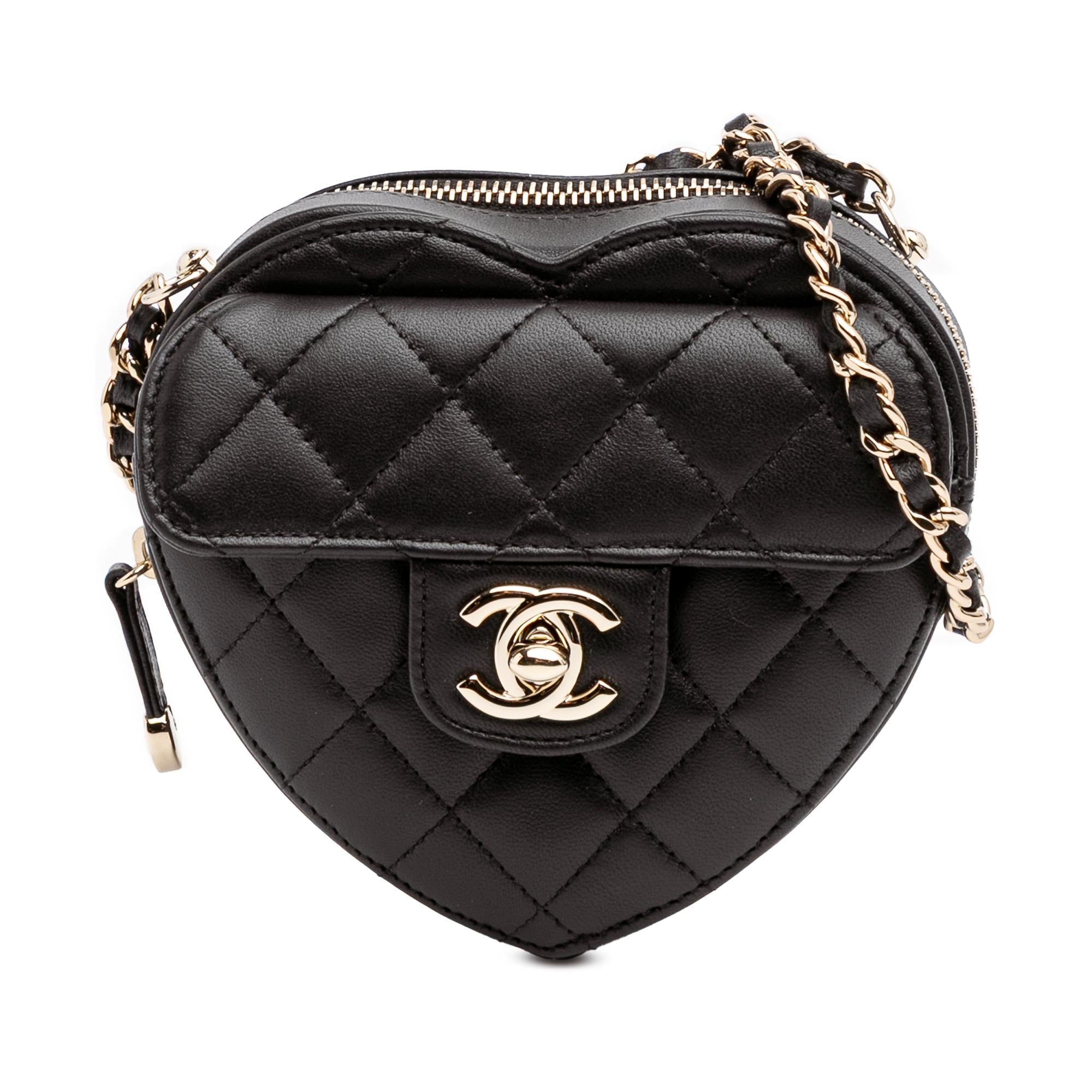 Chanel Mini Lambskin CC in Love Heart Crossbody