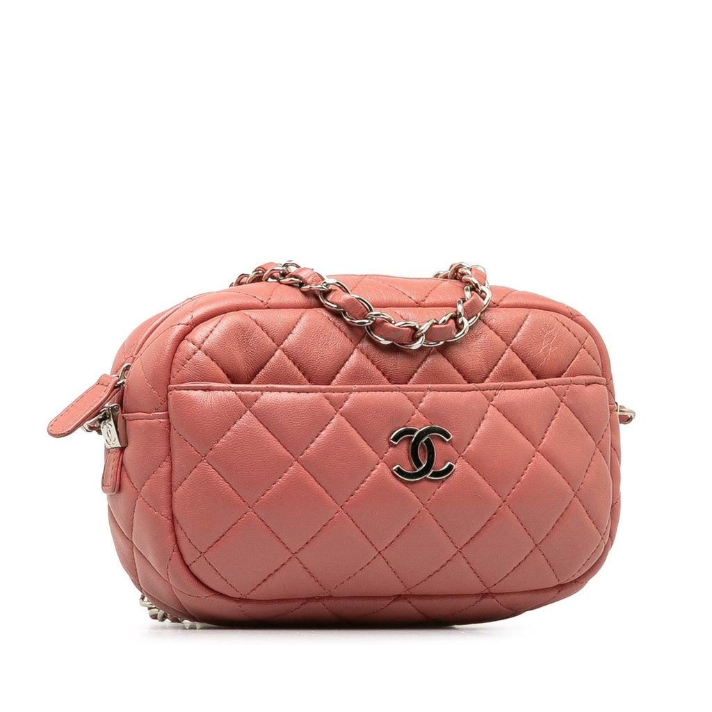Chanel Mini Lambskin Camera Case (SHG-J1pjLT)