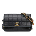 Chanel Mini Lambskin Choco Bar Chain Charms Flap (SHG-fLjuBx)