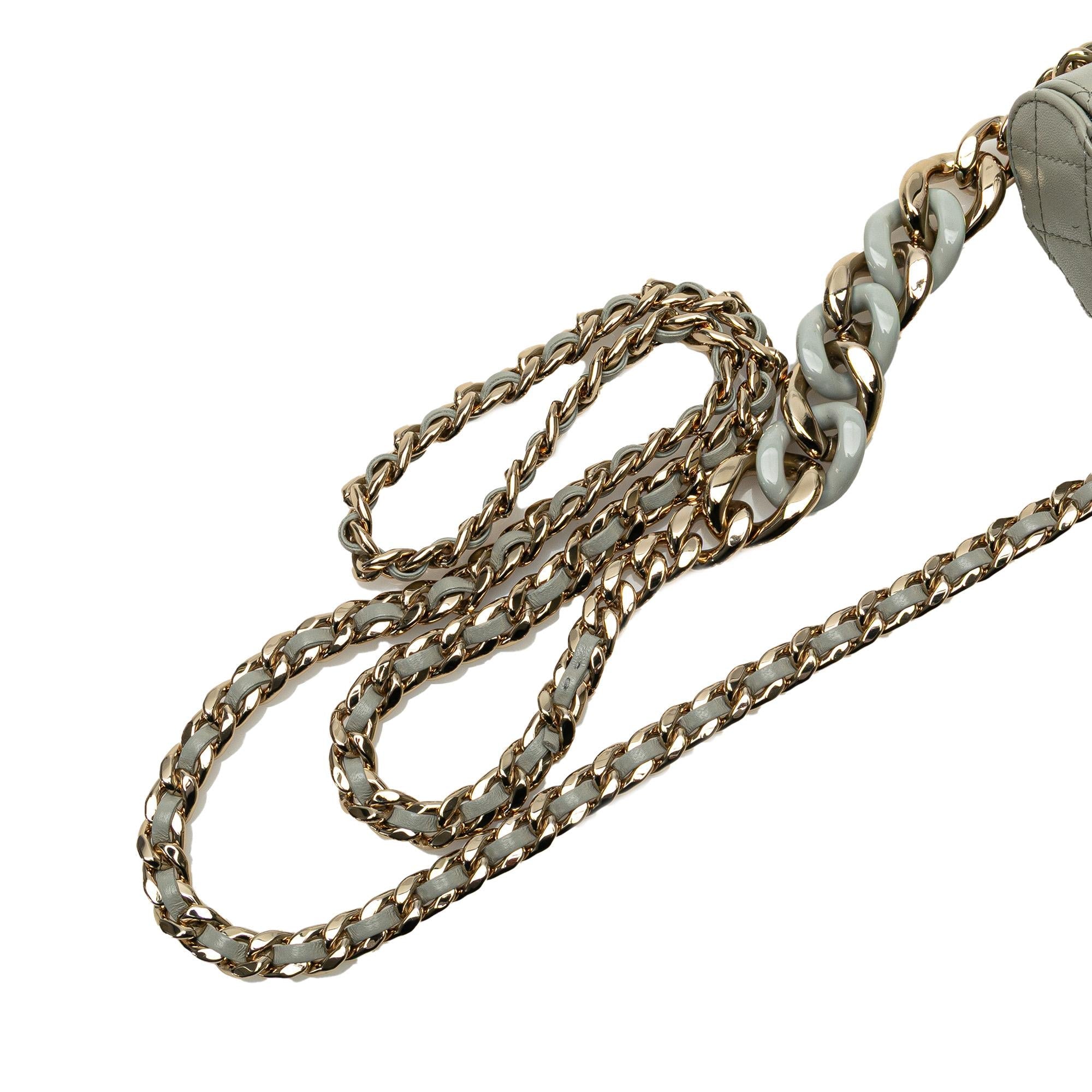 Chanel Mini Lambskin Elegant Chain Vanity Case