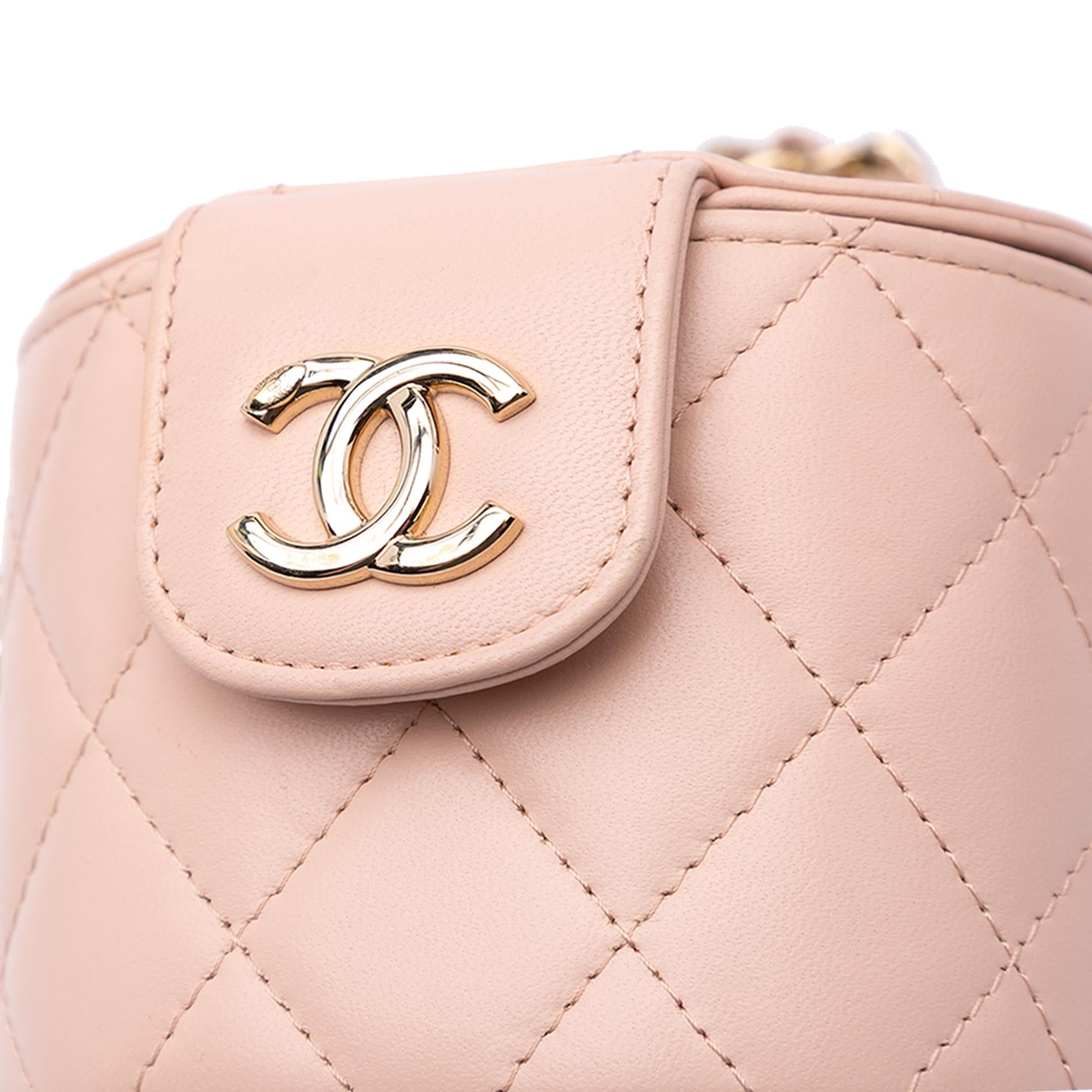 Chanel Mini Lambskin Elegant Chain Vanity Case