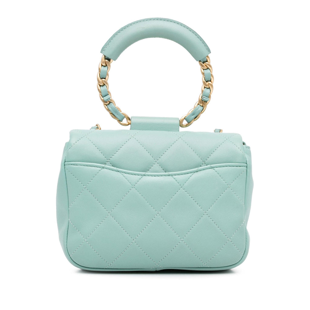Chanel Mini Lambskin In The Loop Flap (SHG-Fe4t9D)