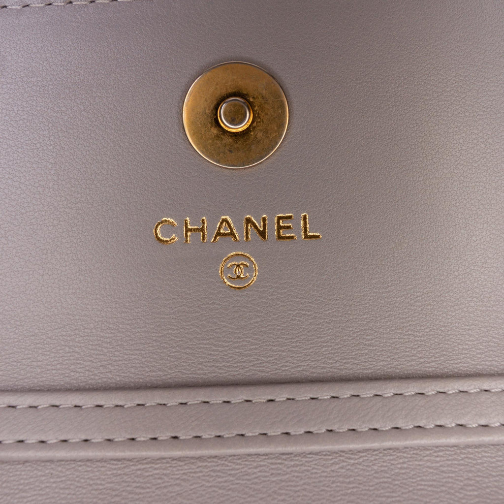 Chanel Mini Lambskin Pearl Crush Clutch On Chain