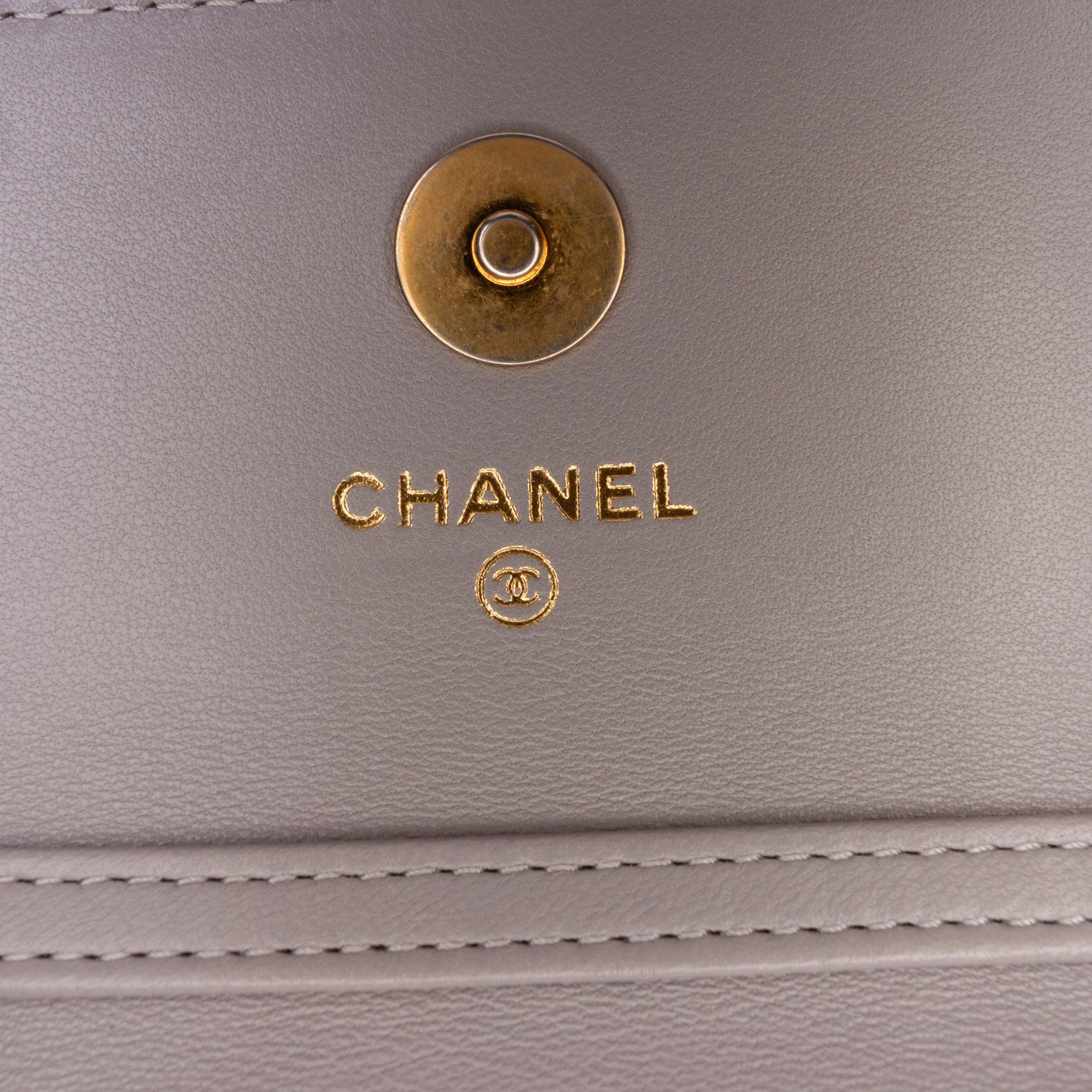 Chanel Mini Lambskin Pearl Crush Clutch On Chain