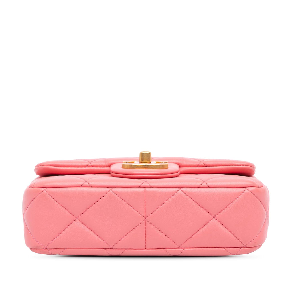 Chanel Mini Lambskin Pending CC Flap