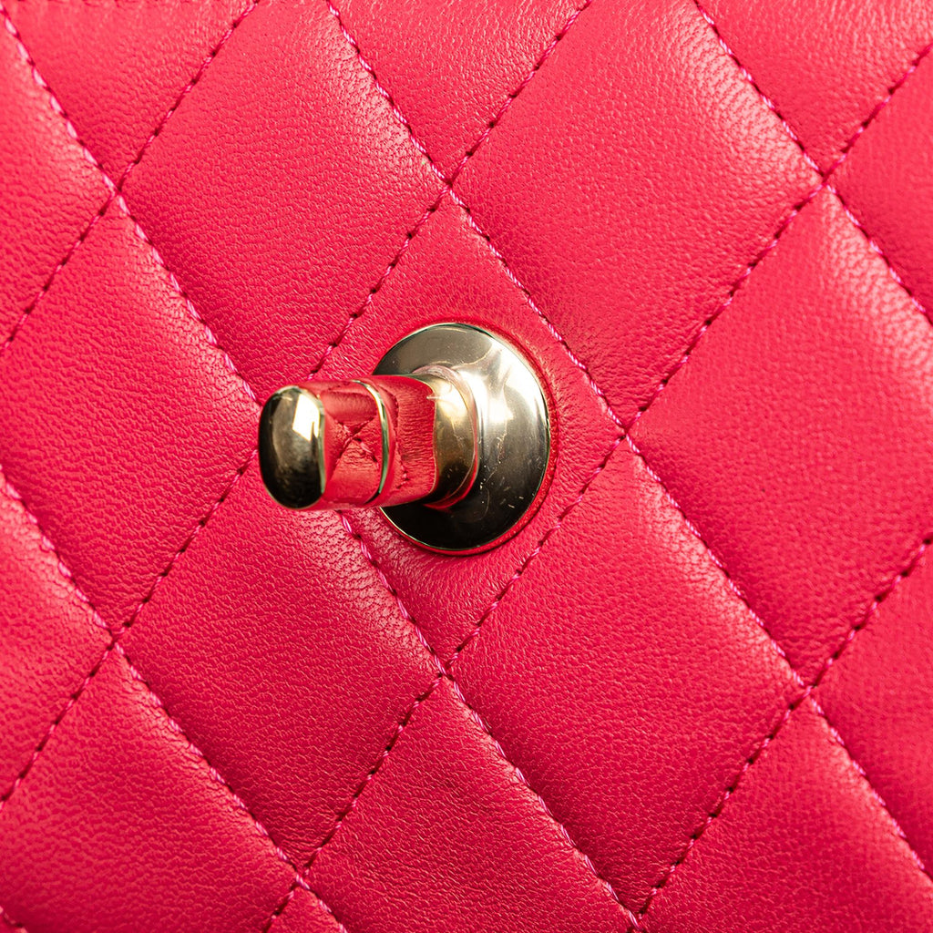 Chanel Mini Lambskin Trendy CC Clutch With Chain