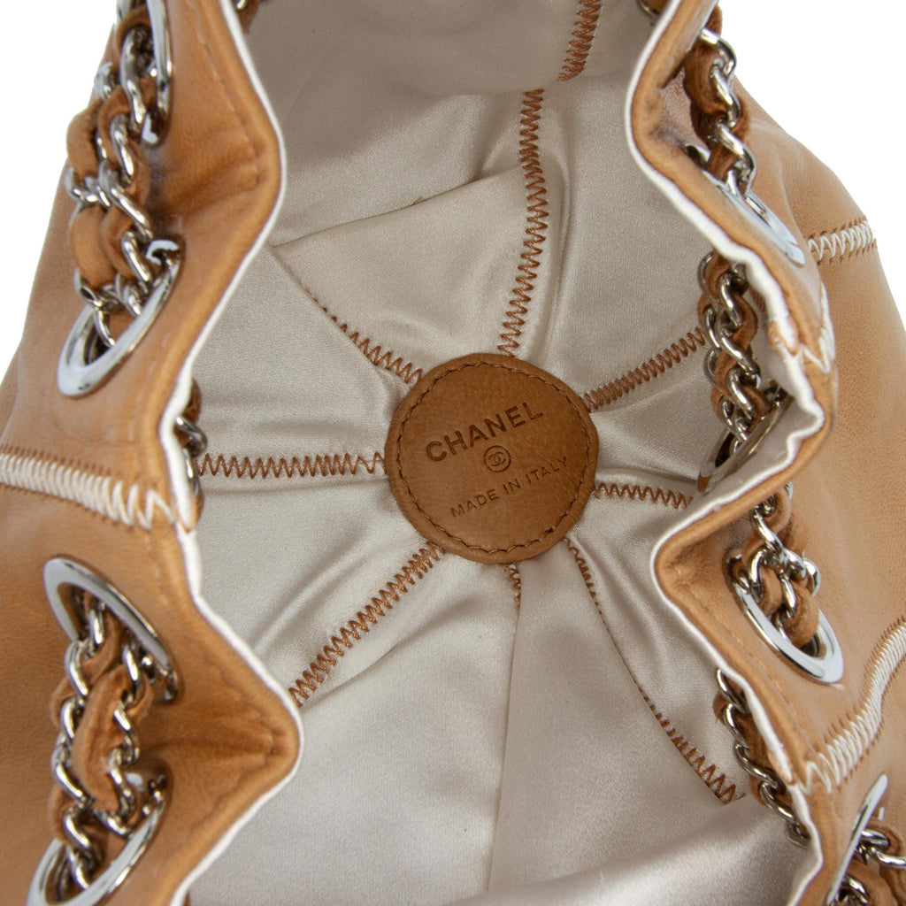 Chanel Mini Lambskin and Satin Reversible Sac Cordon