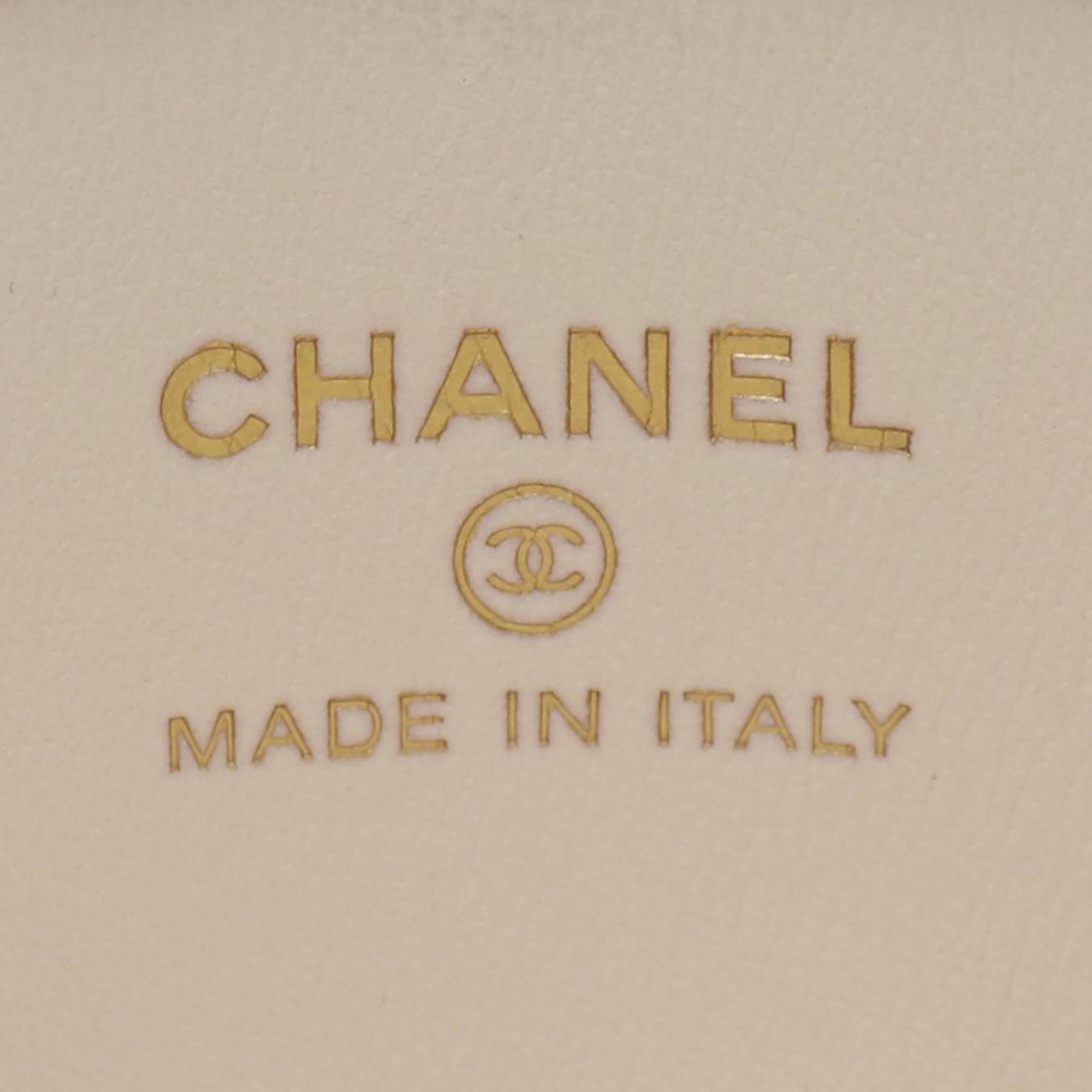 Chanel Mini Matelasse Lambskin Round Vanity Case