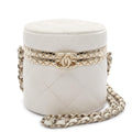 Chanel Mini Matelasse Lambskin Round Vanity Case