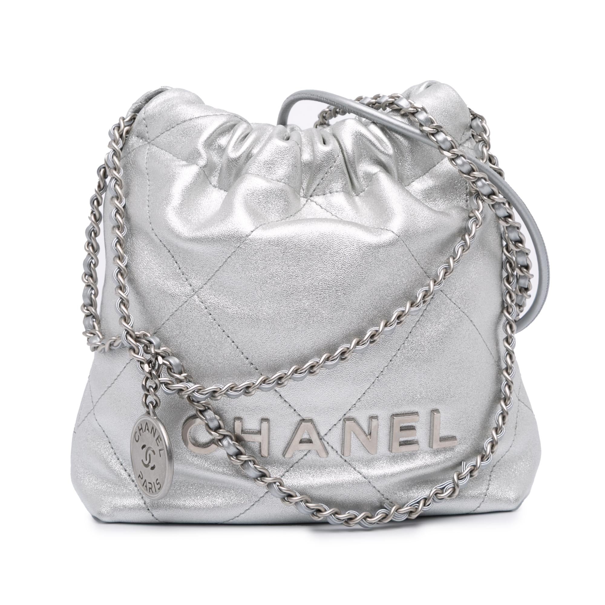 Chanel Mini Metallic Calfskin 22 Satchel