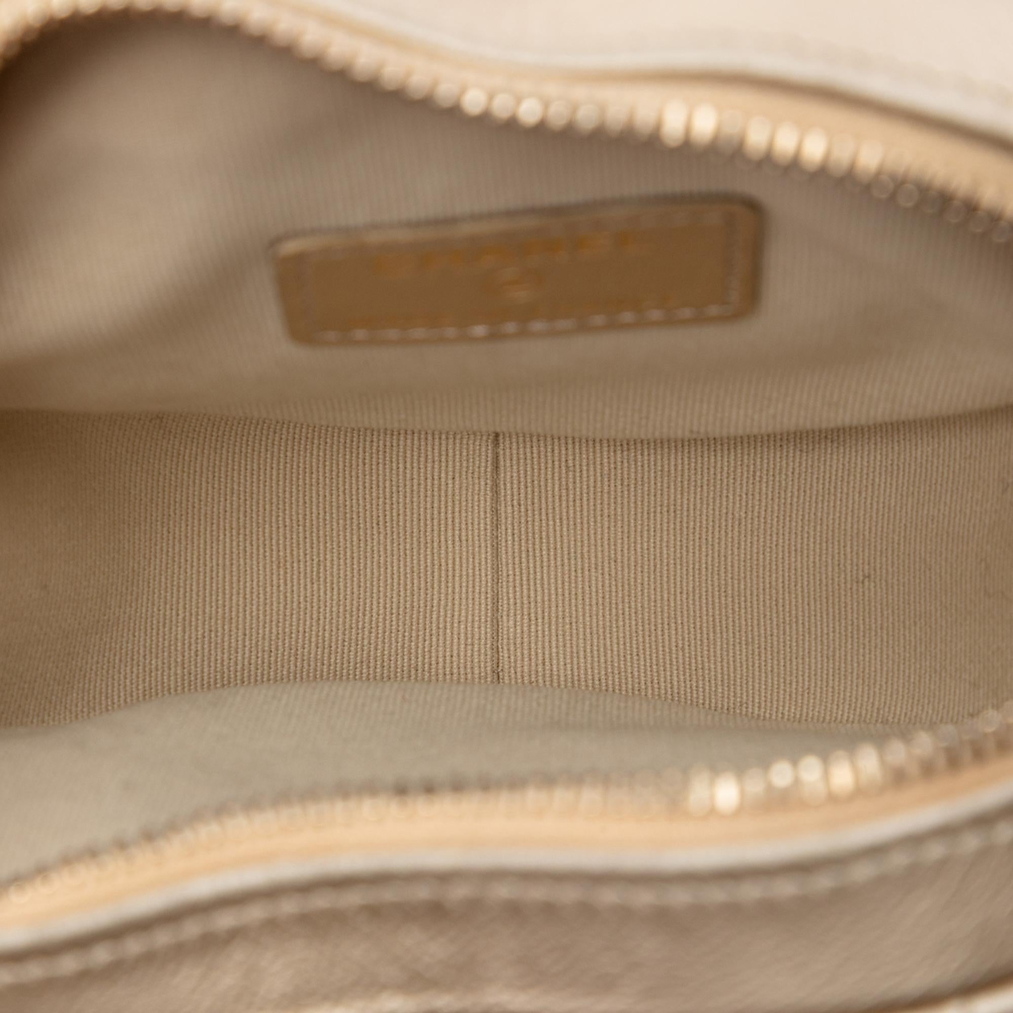 Chanel Mini Metallic Lambskin CC in Love Heart Crossbody