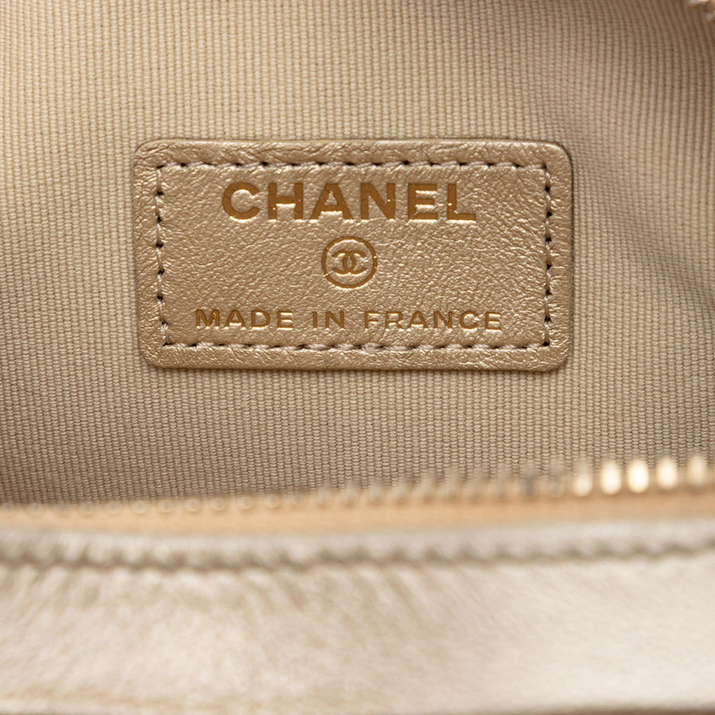 Chanel Mini Metallic Lambskin CC in Love Heart Crossbody