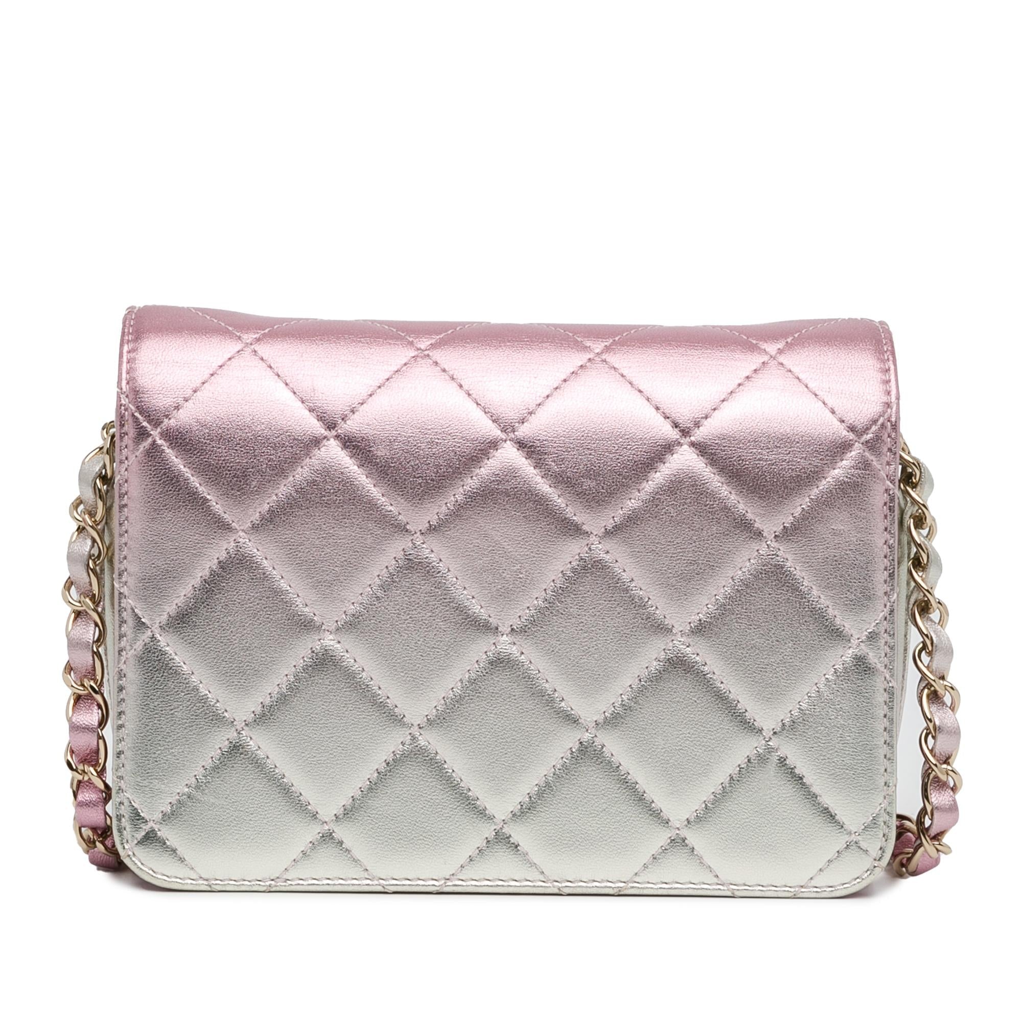 Chanel Mini Metallic Lambskin Like a Wallet Flap