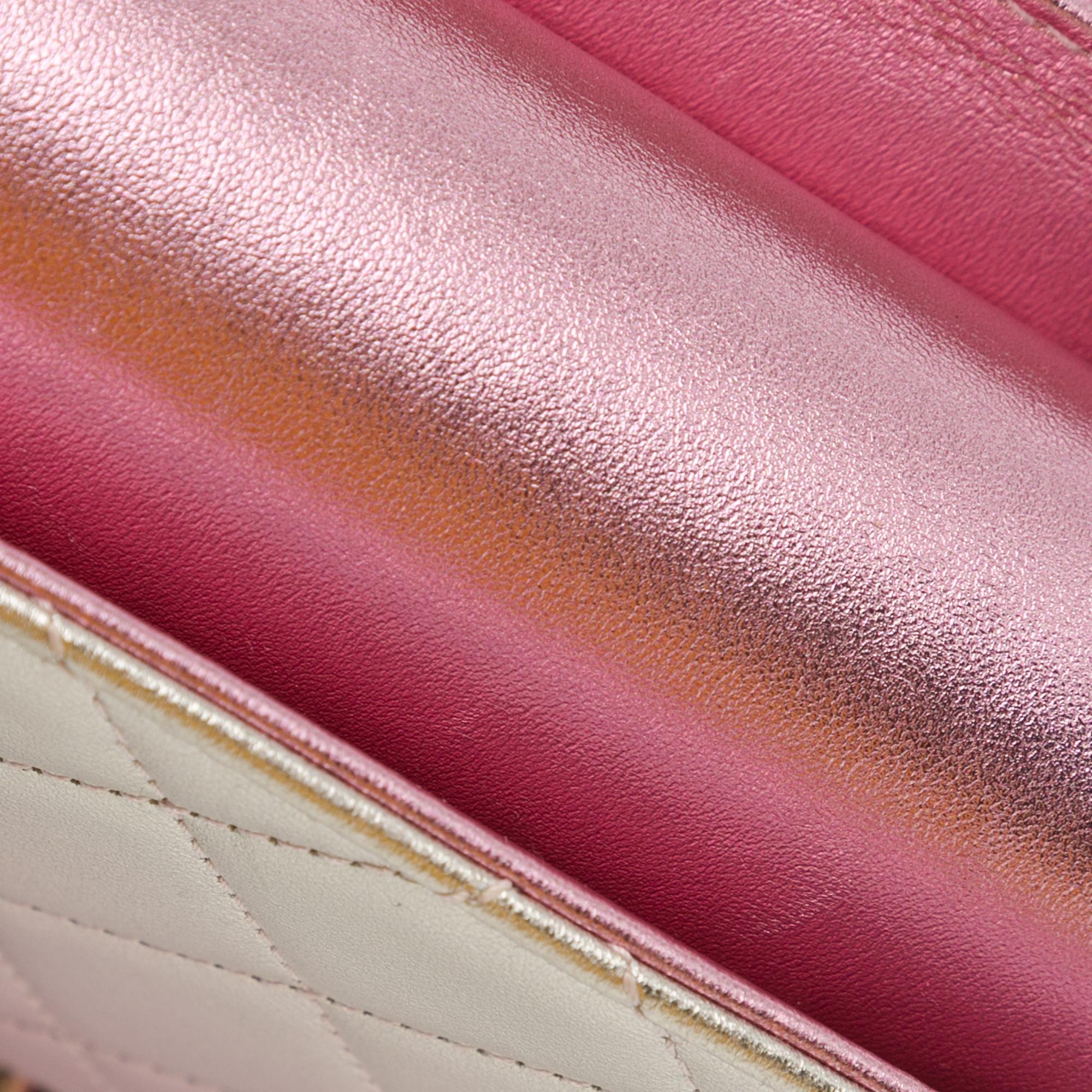 Chanel Mini Metallic Lambskin Like a Wallet Flap