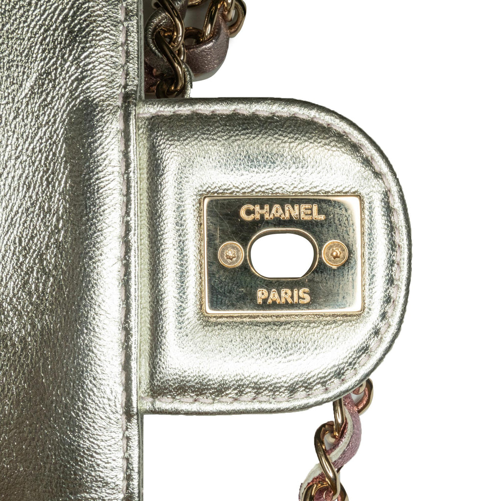 Chanel Mini Metallic Lambskin Like a Wallet Flap