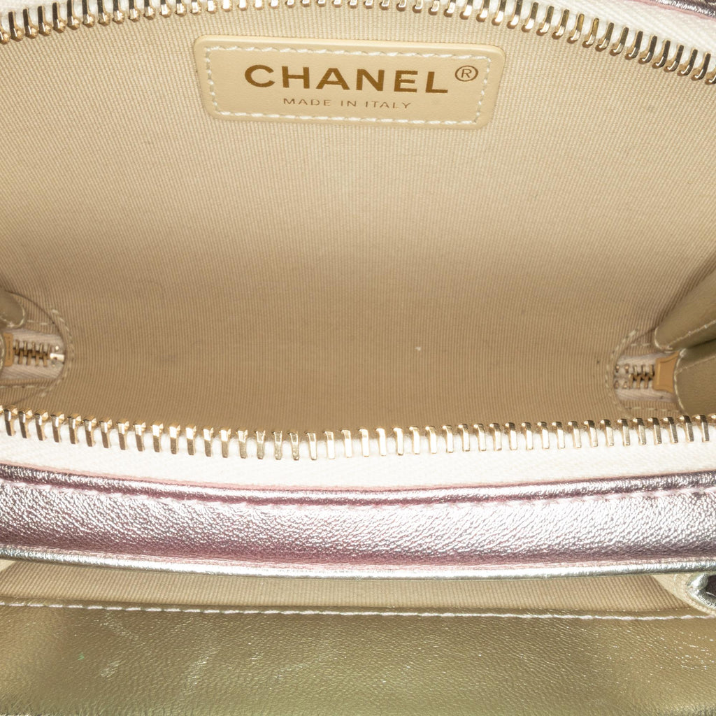 Chanel Mini Metallic Lambskin Like a Wallet Flap