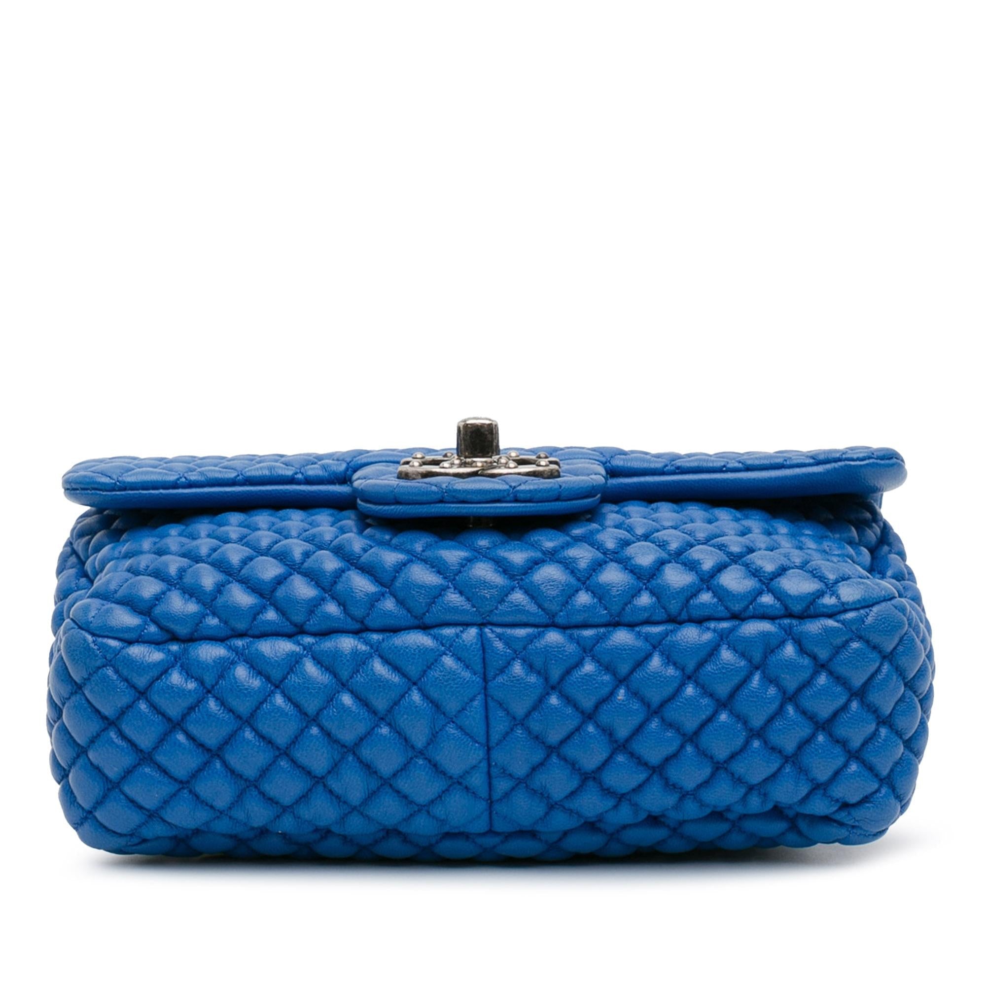 Chanel Mini Microquilted Lambskin Studded CC Flap (SHG-79zs0k)