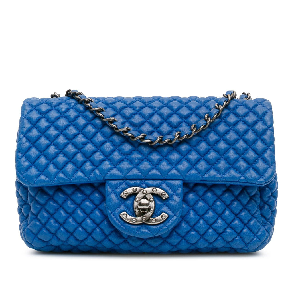 Chanel Mini Microquilted Lambskin Studded CC Flap (SHG-79zs0k)