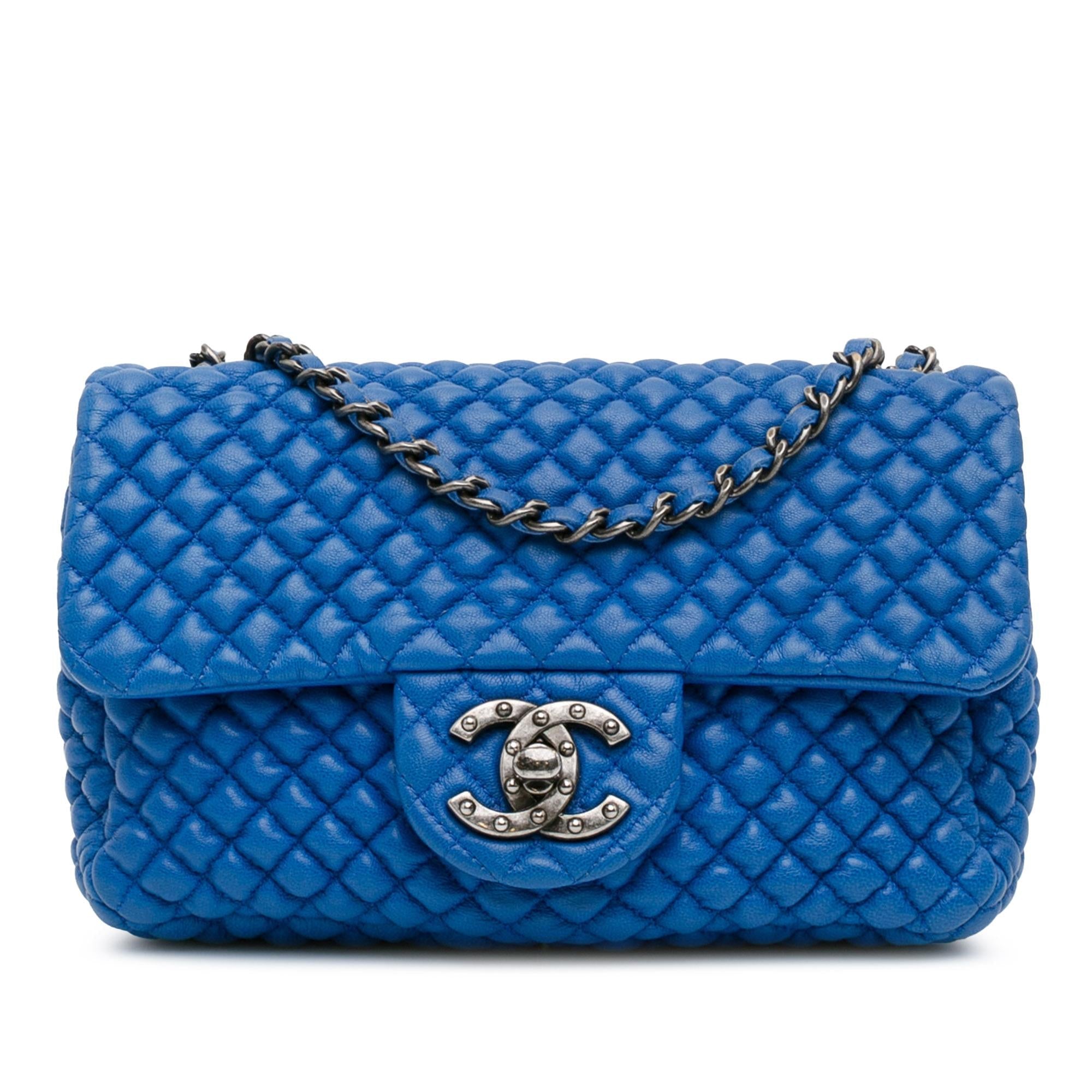 Chanel Mini Microquilted Lambskin Studded CC Flap (SHG-79zs0k)