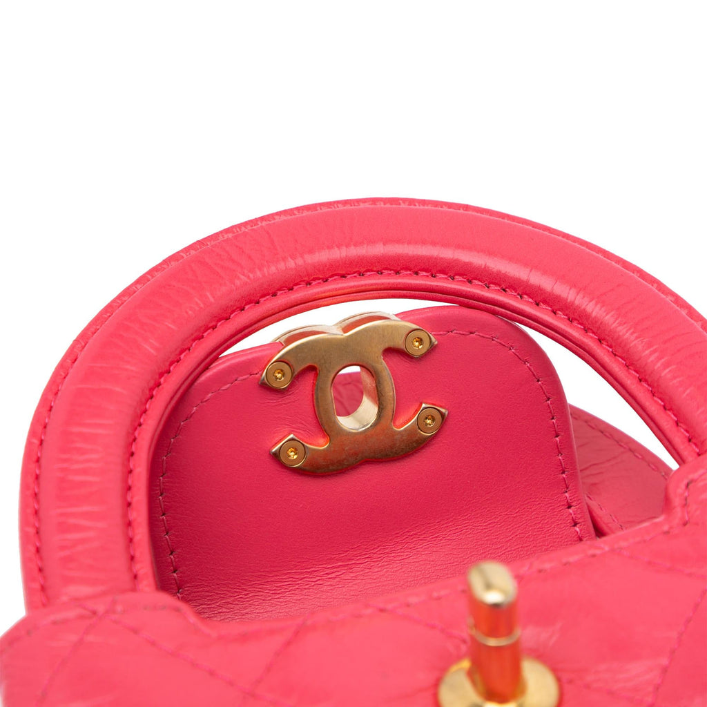 Chanel Mini Nano Aged Calfskin Kelly Shopper Bag