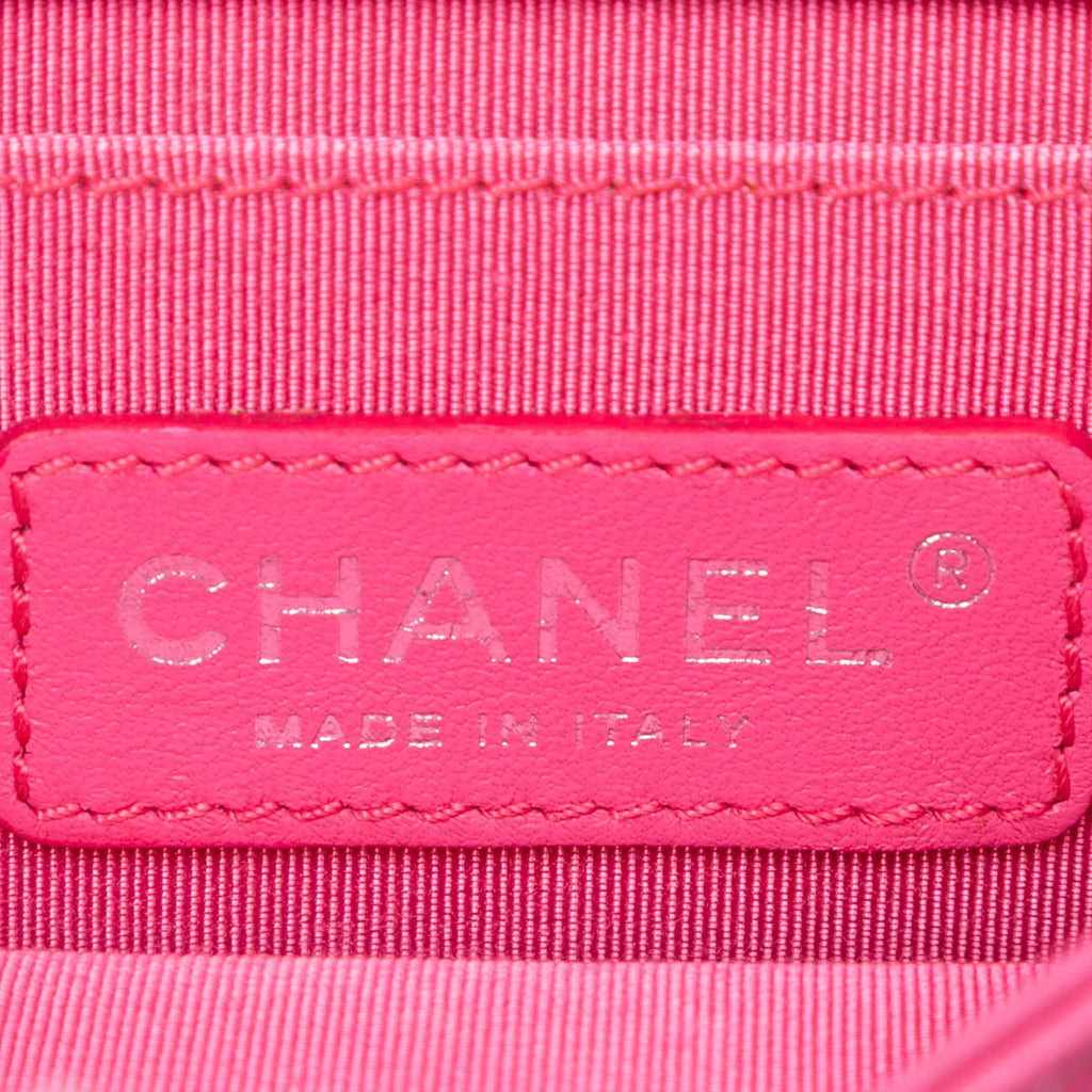 Chanel Mini Ombre Acrylic and Patent Boy Brick Flap