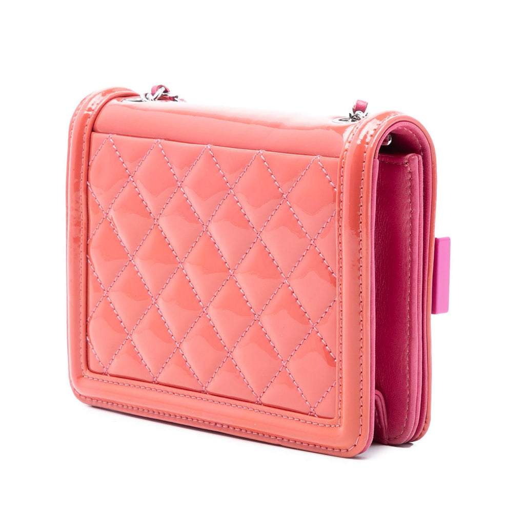 Chanel Mini Ombre Acrylic and Patent Boy Brick Flap