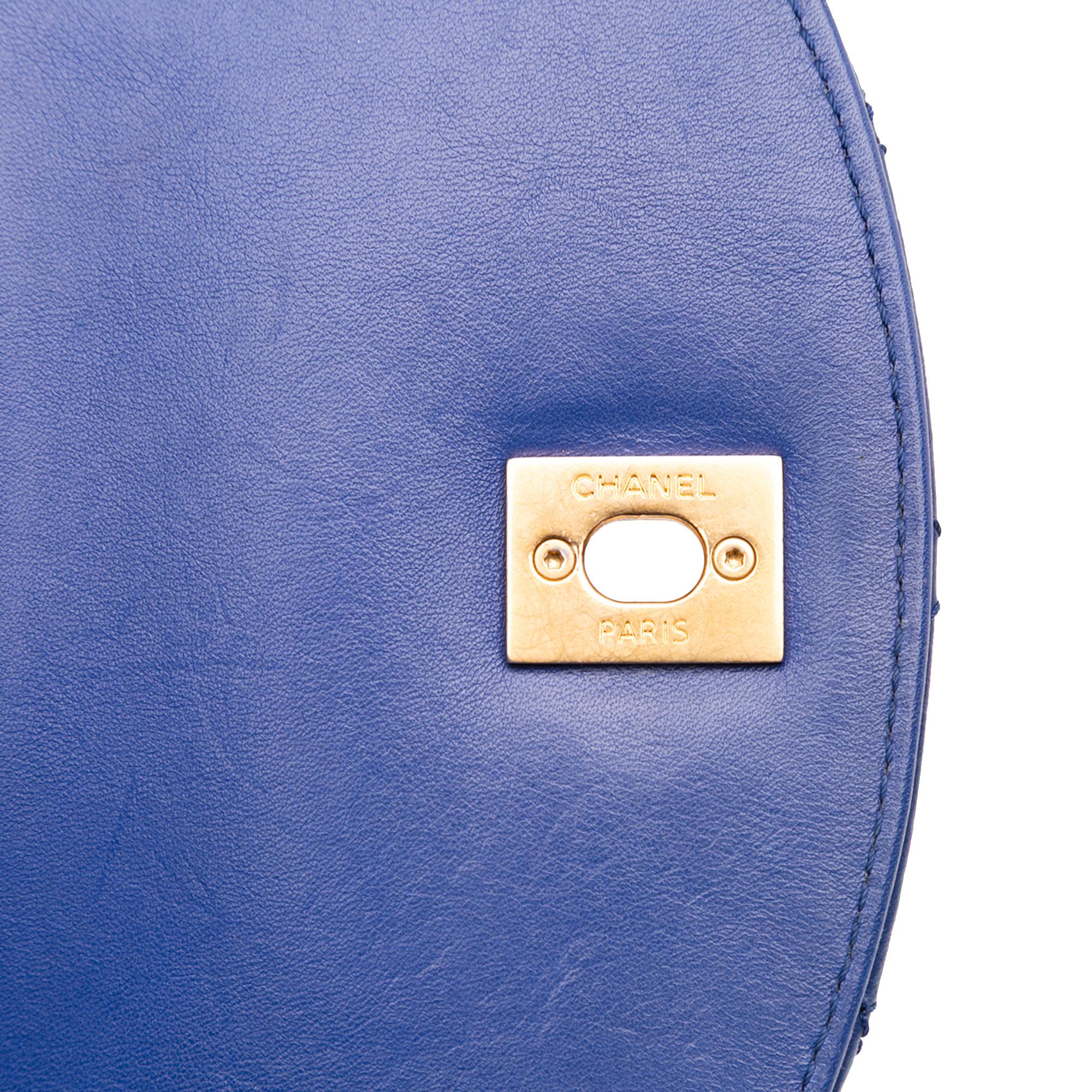 Chanel Mini Quilted Aged Calfskin and Caviar Chain Handle Flap