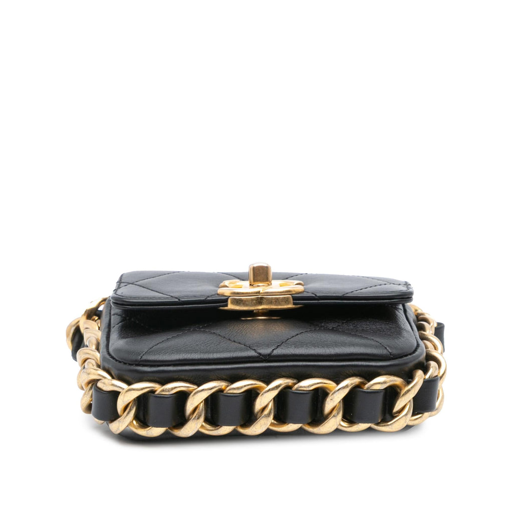 Chanel Mini Quilted Calfskin Framing Chain Flap