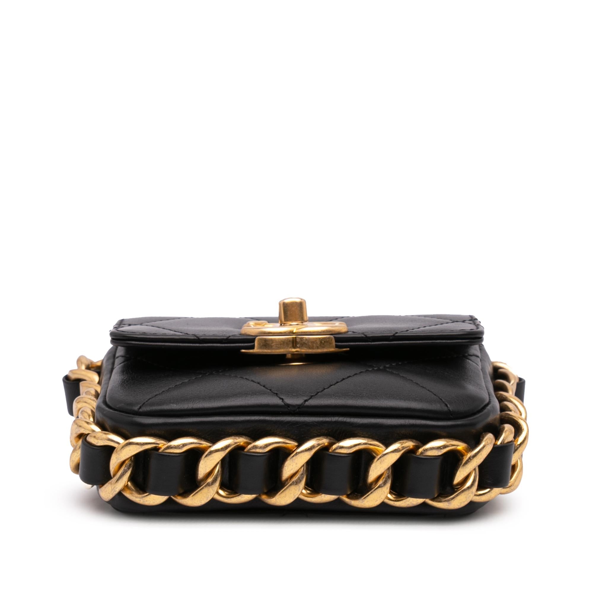 Chanel Mini Quilted Calfskin Framing Chain Flap