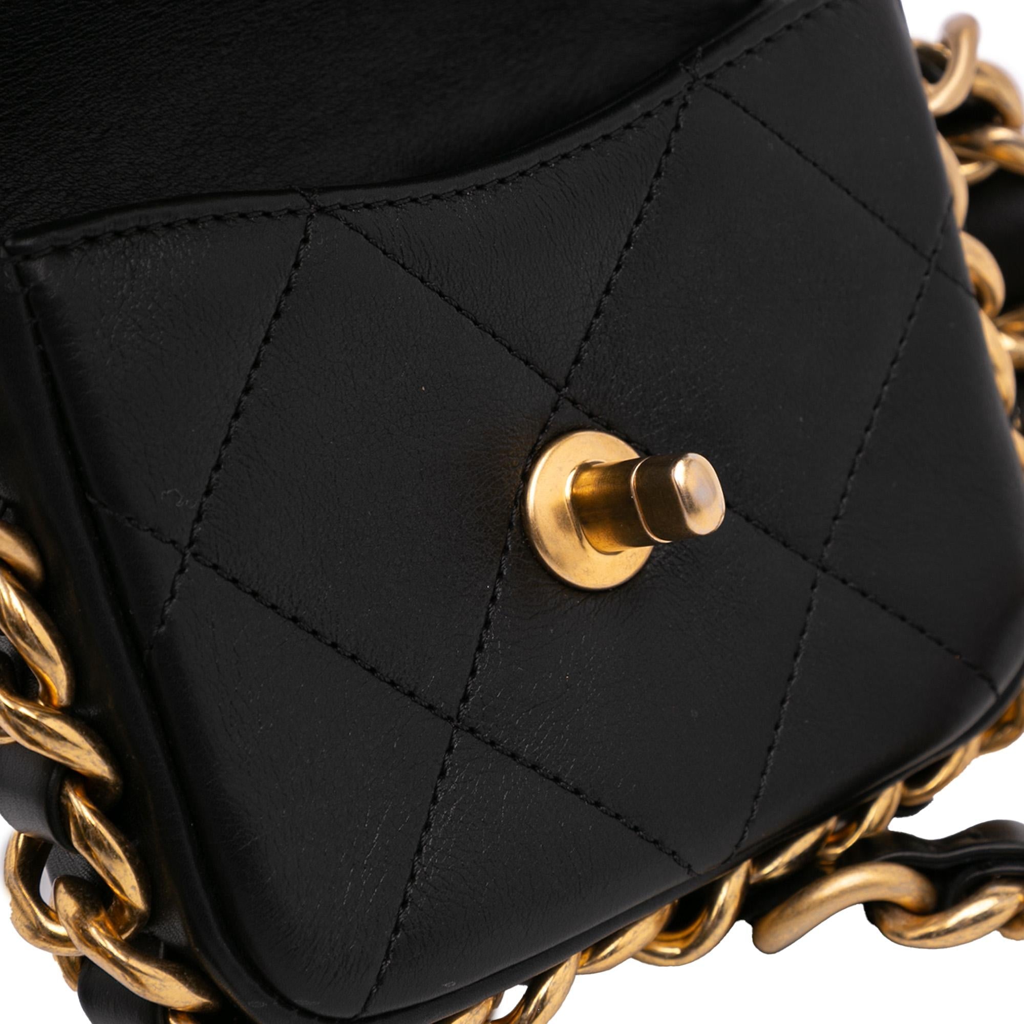 Chanel Mini Quilted Calfskin Framing Chain Flap