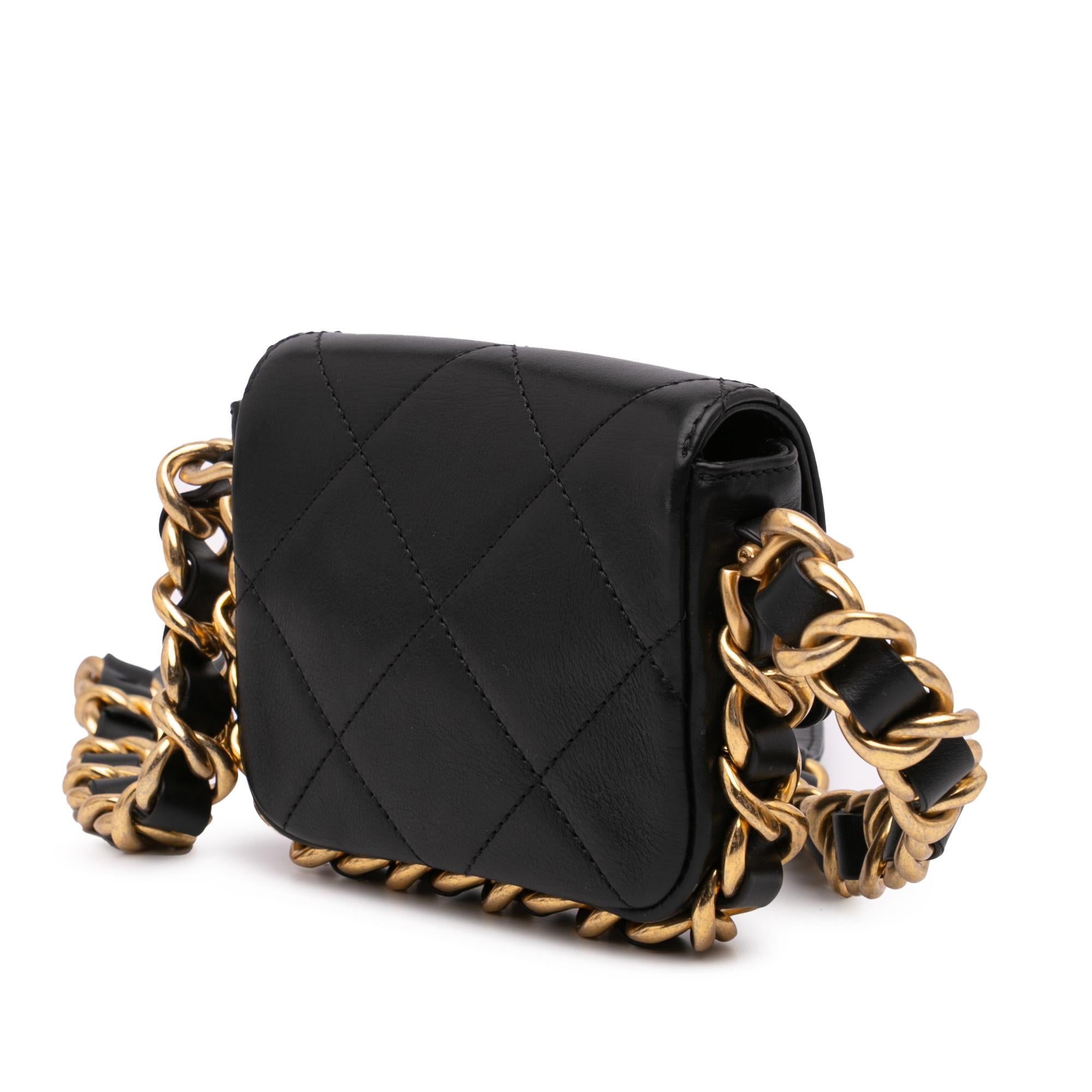 Chanel Mini Quilted Calfskin Framing Chain Flap