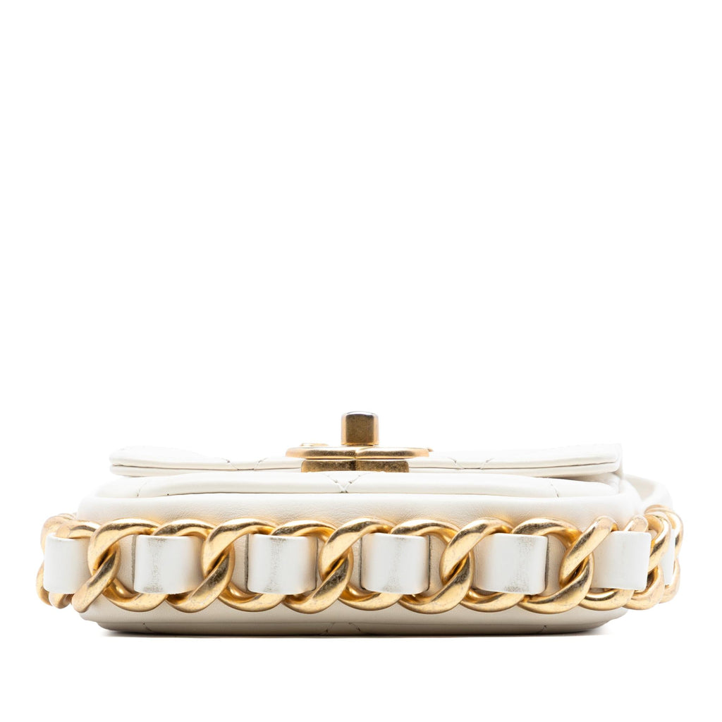 Chanel Mini Quilted Calfskin Framing Chain Flap