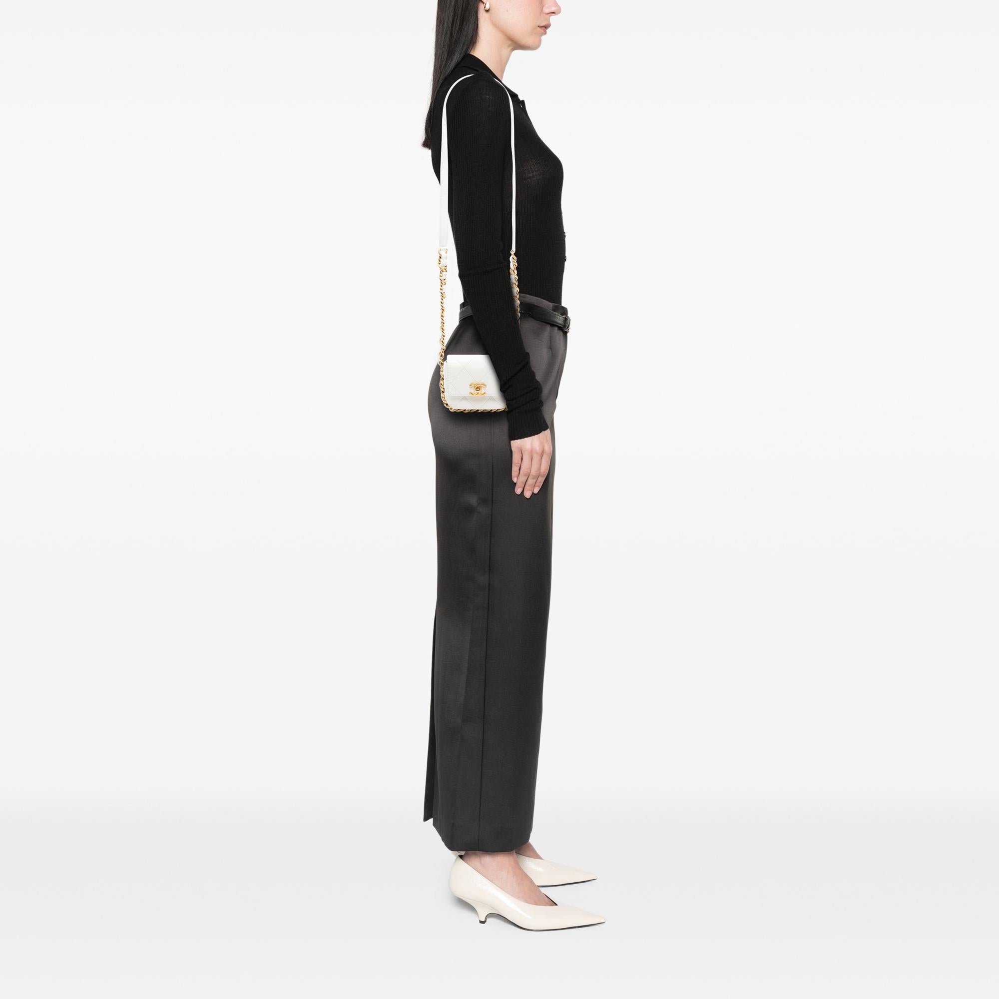 Chanel Mini Quilted Calfskin Framing Chain Flap