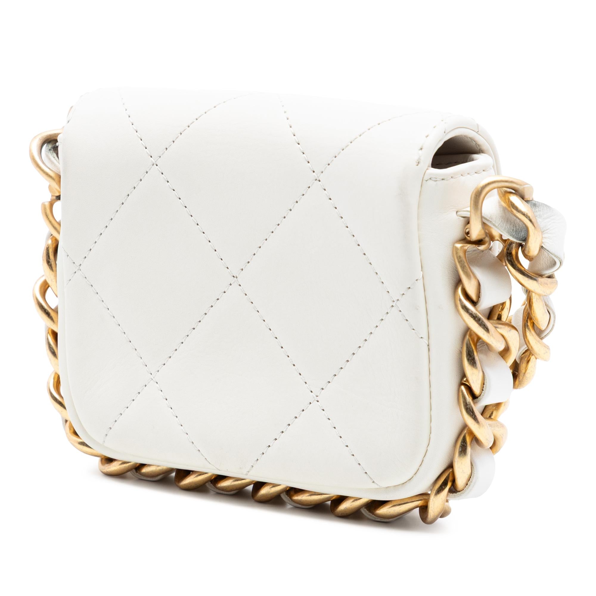 Chanel Mini Quilted Calfskin Framing Chain Flap