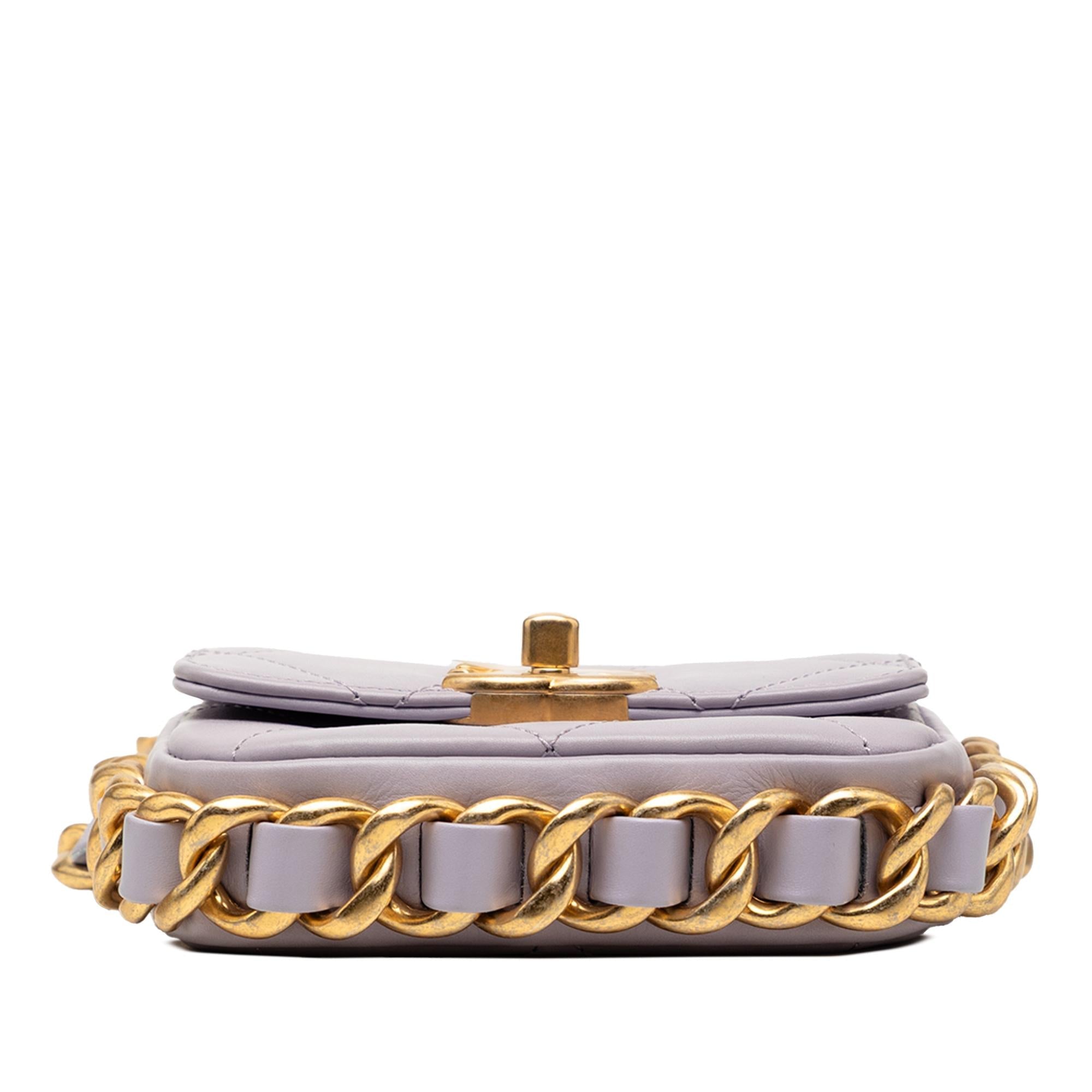 Chanel Mini Quilted Calfskin Framing Chain Flap