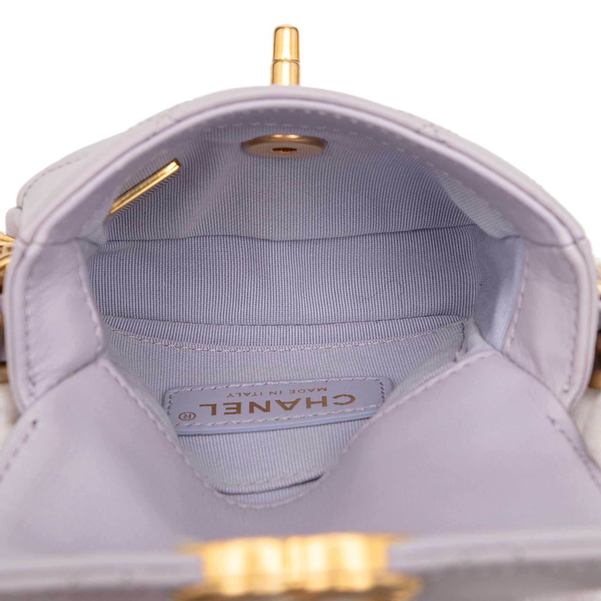 Chanel Mini Quilted Calfskin Framing Chain Flap