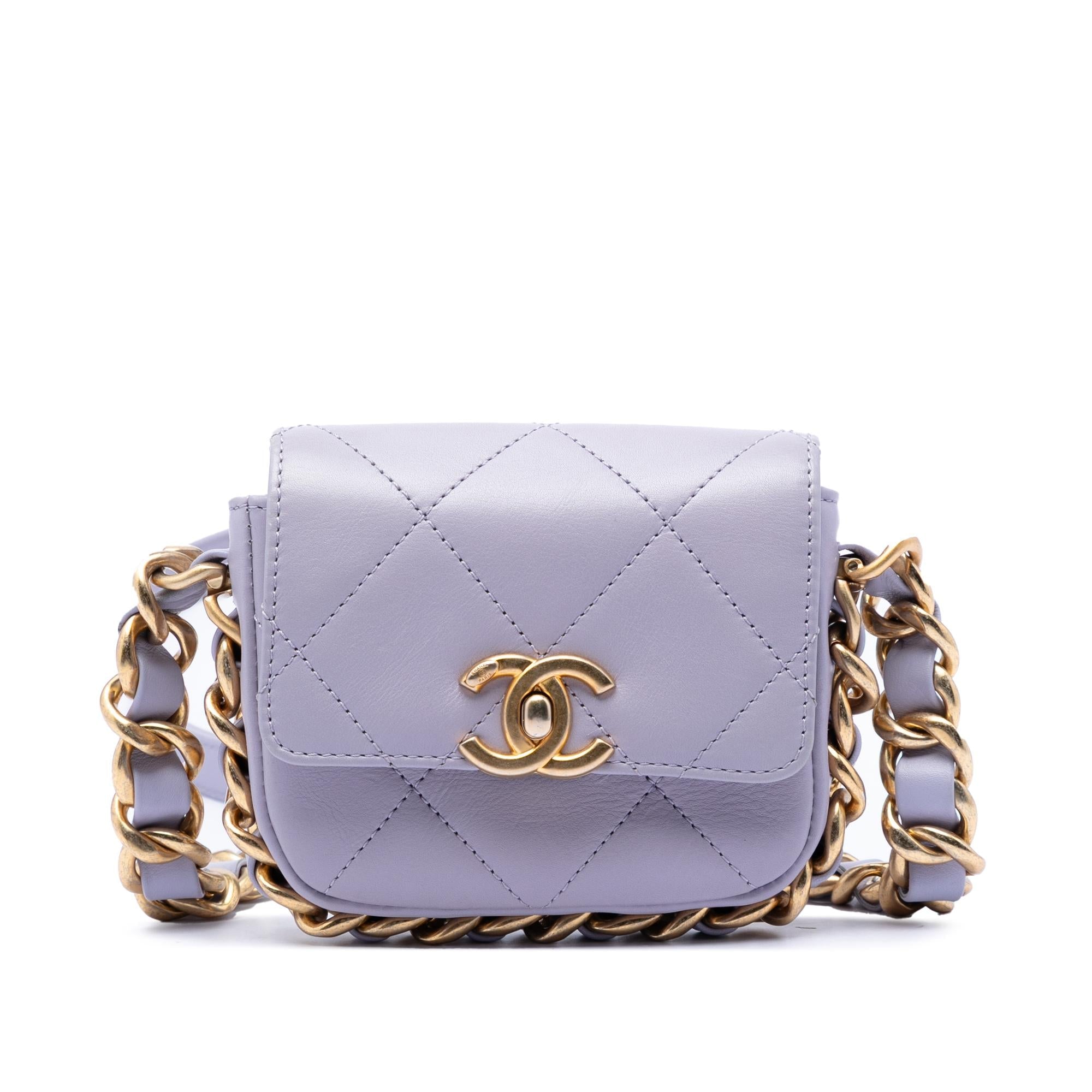 Chanel Mini Quilted Calfskin Framing Chain Flap