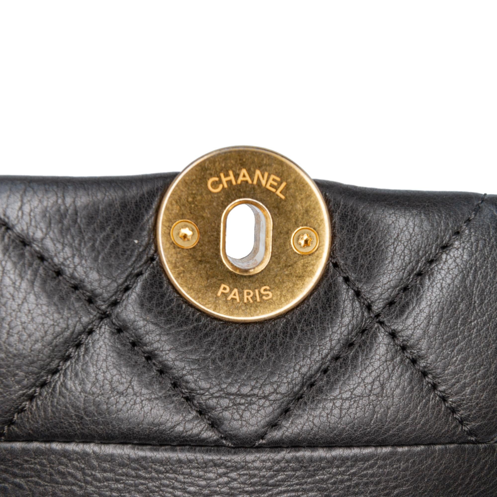 Chanel Mini Quilted Calfskin Pearl CC Accordion Flap