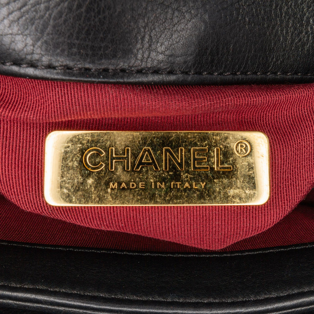 Chanel Mini Quilted Calfskin Pearl CC Accordion Flap