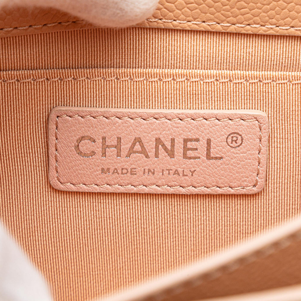 Chanel Mini Quilted Caviar CC Box Flap