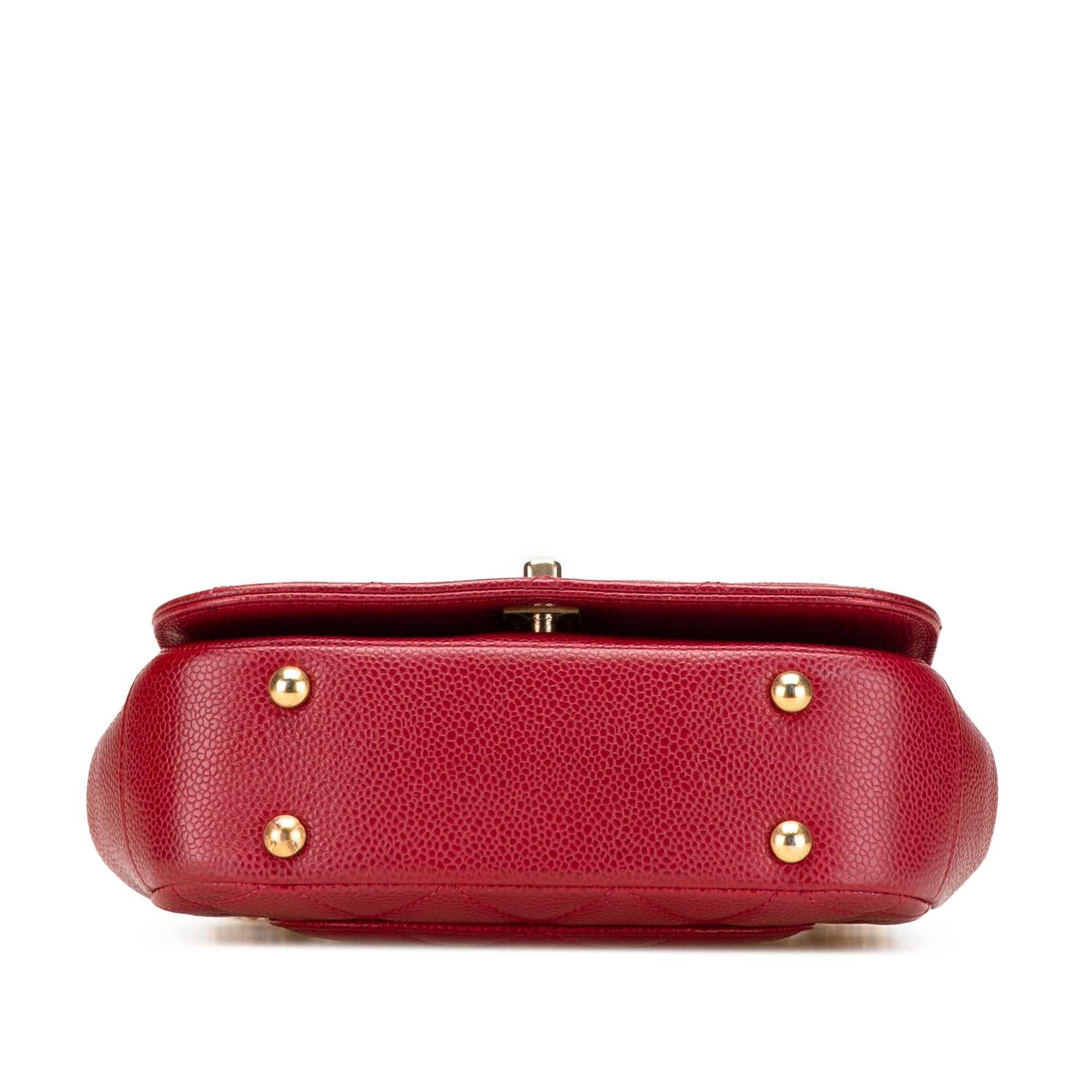 Chanel Mini Quilted Caviar Carry Around Flap
