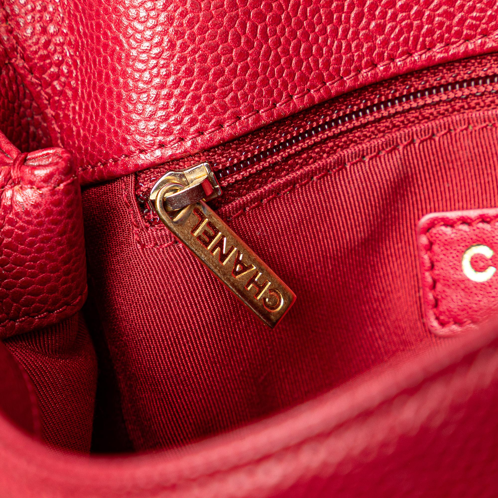 Chanel Mini Quilted Caviar Carry Around Flap