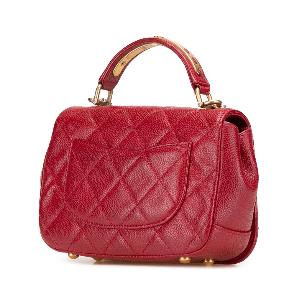 Chanel Mini Quilted Caviar Carry Around Flap