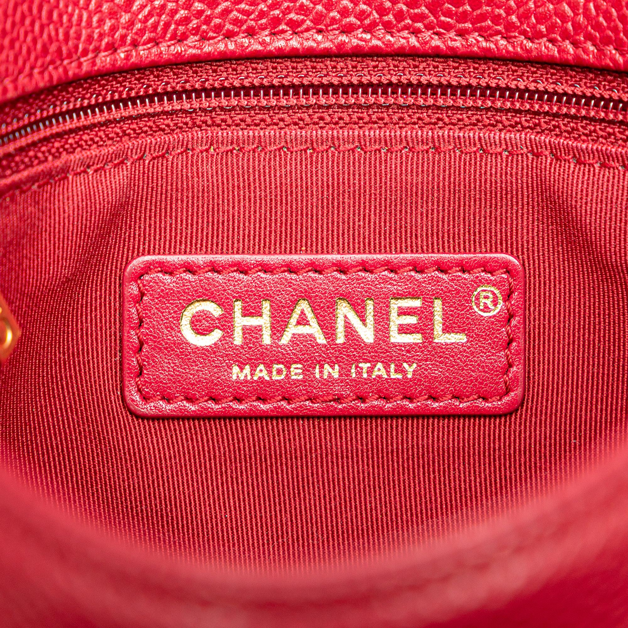 Chanel Mini Quilted Caviar Carry Around Flap