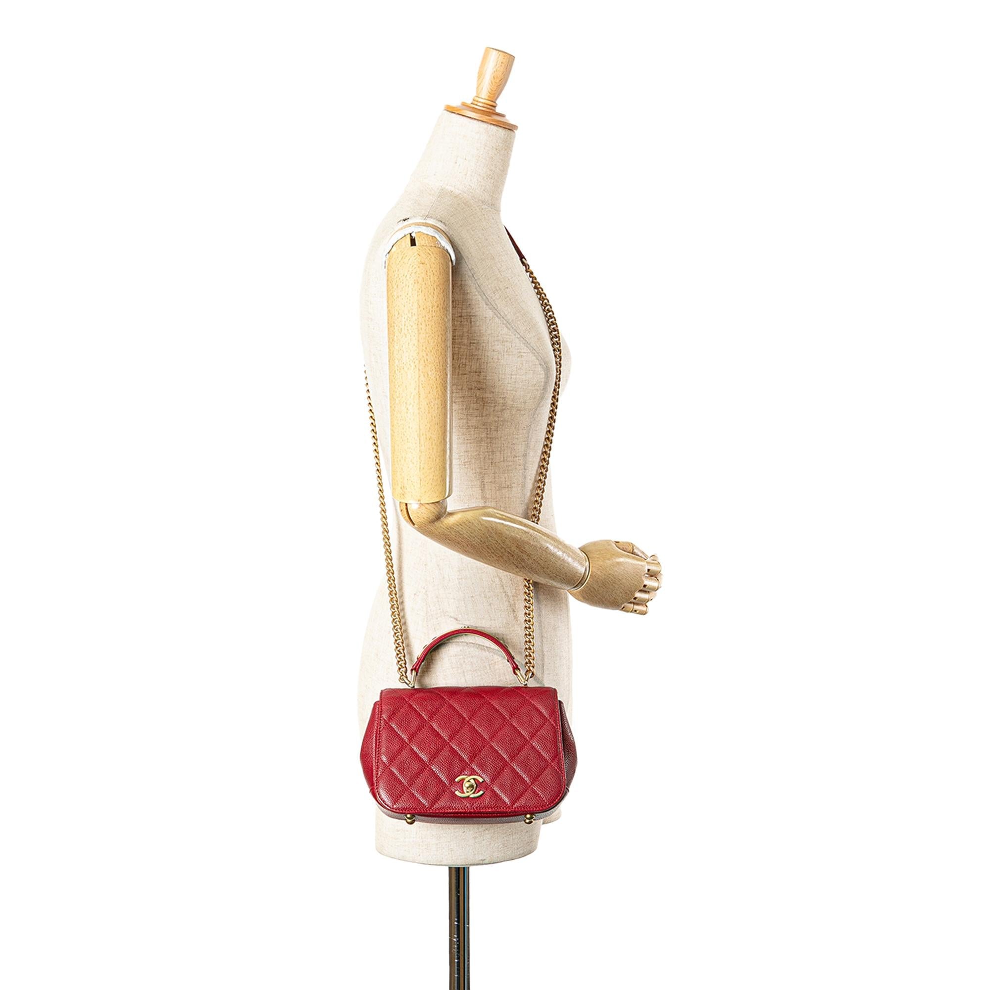 Chanel Mini Quilted Caviar Carry Around Flap