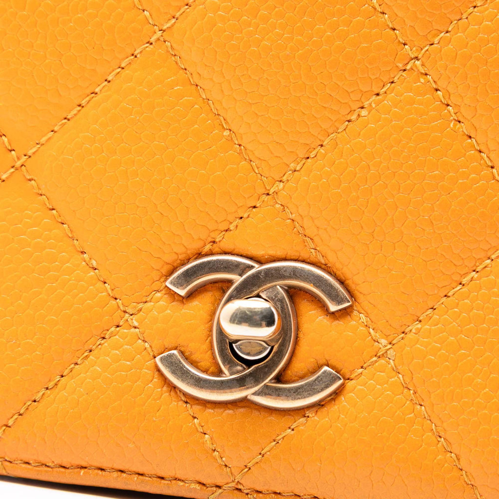 Chanel Mini Quilted Caviar Carry Around Flap