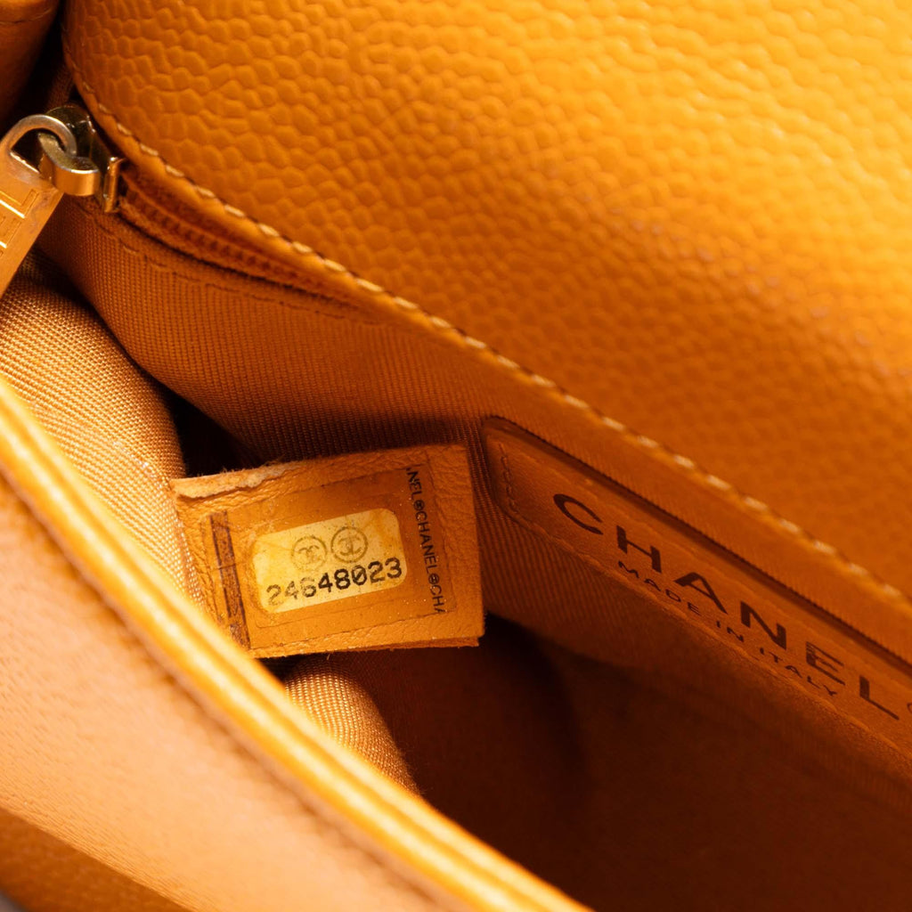 Chanel Mini Quilted Caviar Carry Around Flap