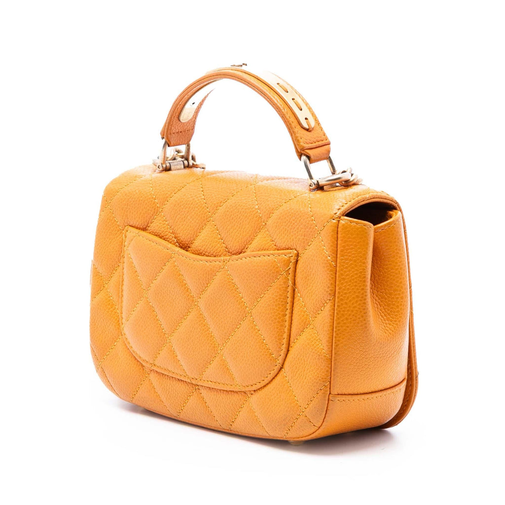 Chanel Mini Quilted Caviar Carry Around Flap