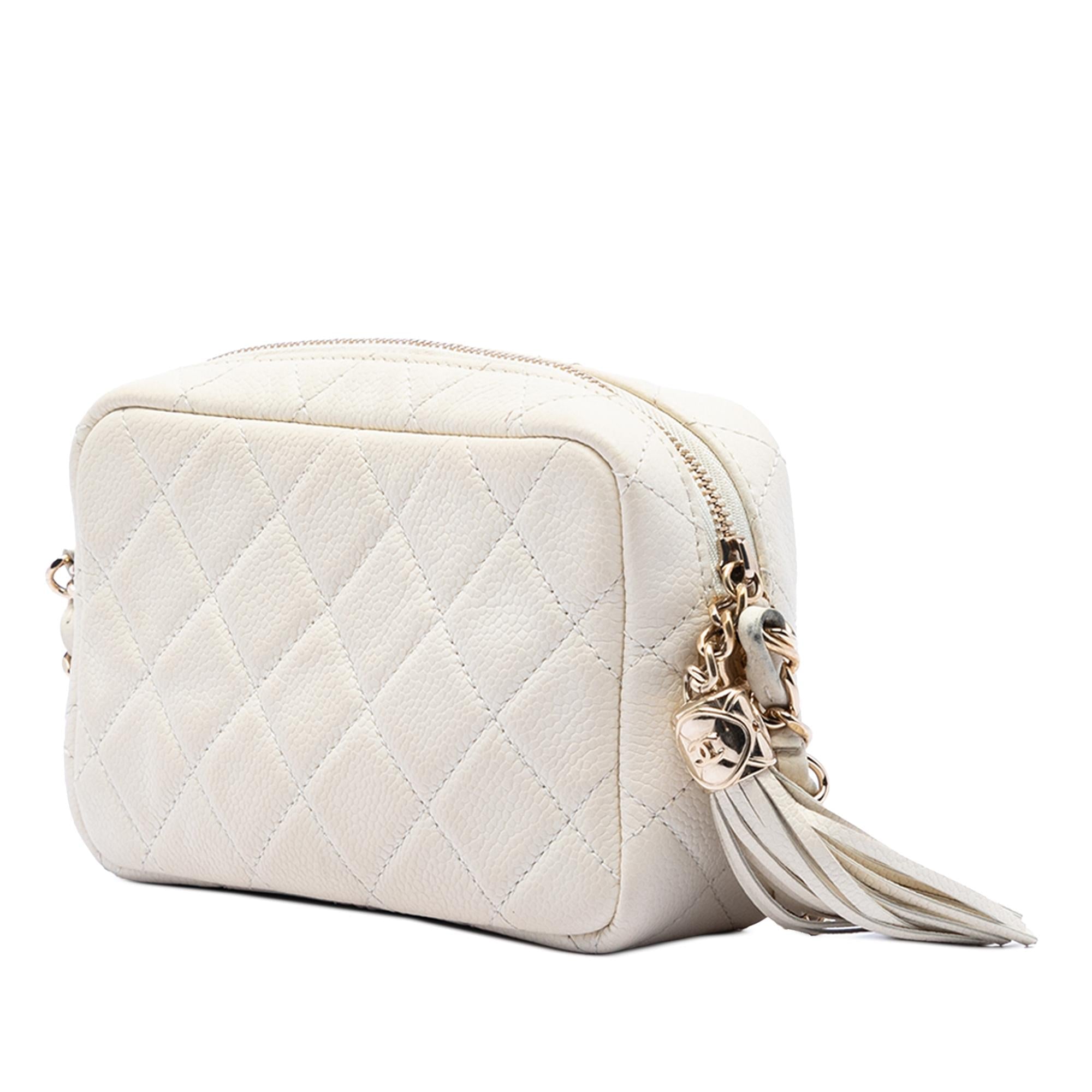 Chanel Mini Quilted Caviar Coco Tassel Camera Case