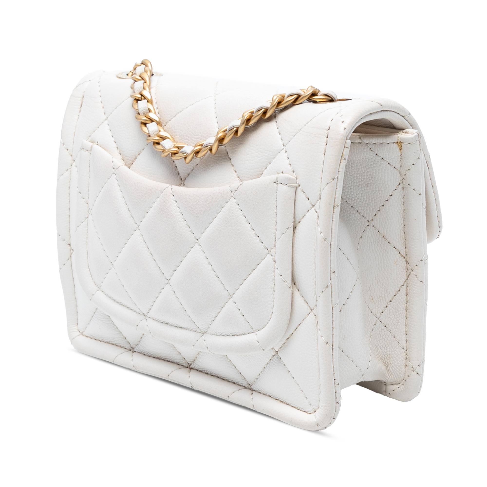 Chanel Mini Quilted Caviar Sweet Flap